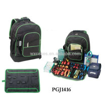 backpack-style 600D tool bag with tool store systems inside